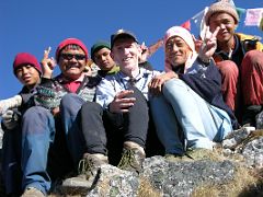Kangchenjunga 06 05 Trekking Crew from Sinion La Here is my full trekking crew at Sinion La, from left to right: porter Suba Sing, guide Gyan, porter Pemba Rinji holding Zig-Zag, Jerome Ryan, porter Purna and&hellip;