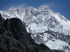 Kangchenjunga 07 02 Kangchenjunga Close Up From Unnamed Pass Heres a close-up of Kangchenjungas main (8586m), central (8482m) and south (8476m) summits, taken from just below the final pass at the beginning of the&hellip;