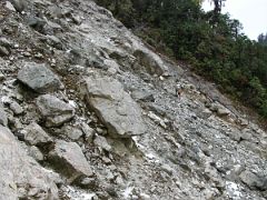 Kangchenjunga 09 01 Crossing Dangerous Landslide I had to cross not only this landslide, but also another two right after this one, on the way to the top of the ridge from Torontan (2990m) on the way back from&hellip;