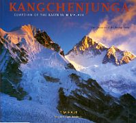 02A Kangchenjunga Guardian of the Eastern Himalaya book cover - Gocha Peak and Kangchenjunga South Face At Sunrise ***** by Tim Hauf (Photographer), Conger Beasley, Jr. (Author). Published 2006. Using his diary and excellent photos, Tim documents his 2005 trek day-by-day to&hellip;